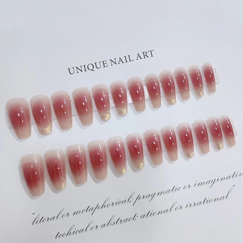 Unghie Finte Lunghe a Barella Sunset Blush con Finitura Cromata Moonlight