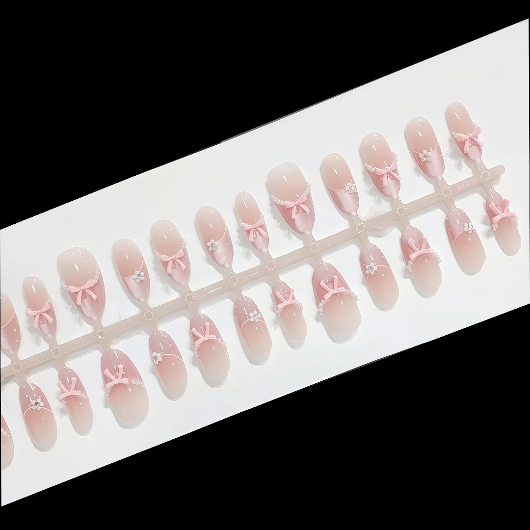Unhas Postiças Cat Eye Glitter Oval Médio 30 Peças