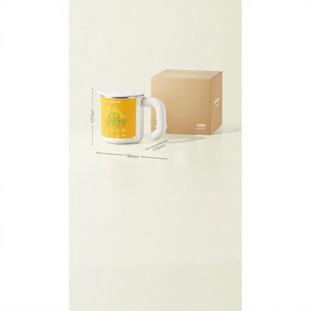 Tasse chauffante électrique avec revêtement intérieur en acier inoxydable 304 ou 316L