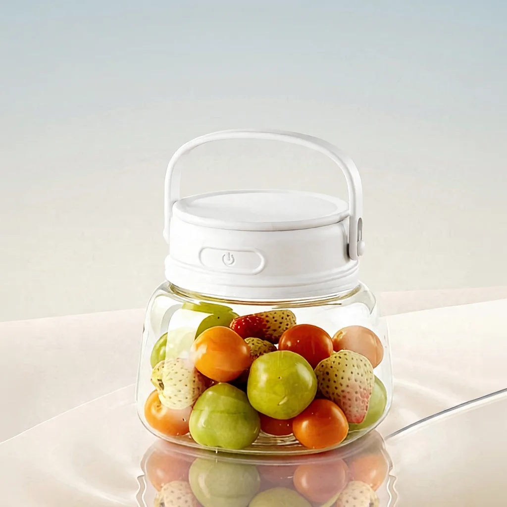 Lavadora de Frutas Portátil com Oxigênio Ativo, Sem Fio 3,7V