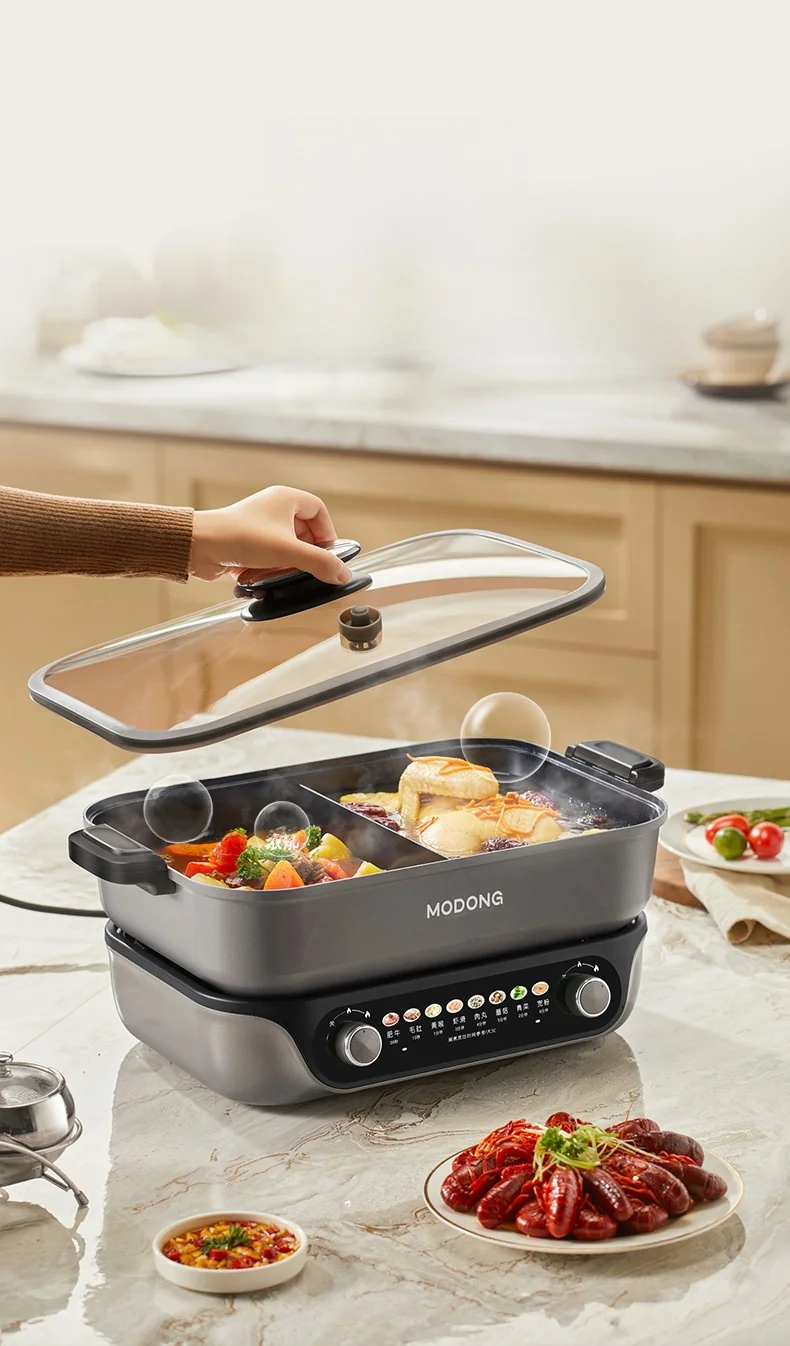 Delený elektrický hot pot s nepriľnavou vložkou, kapacita 8L