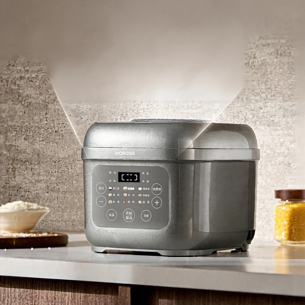 Electric Rice Cooker with Titanium Inner Pot, 2L/3L