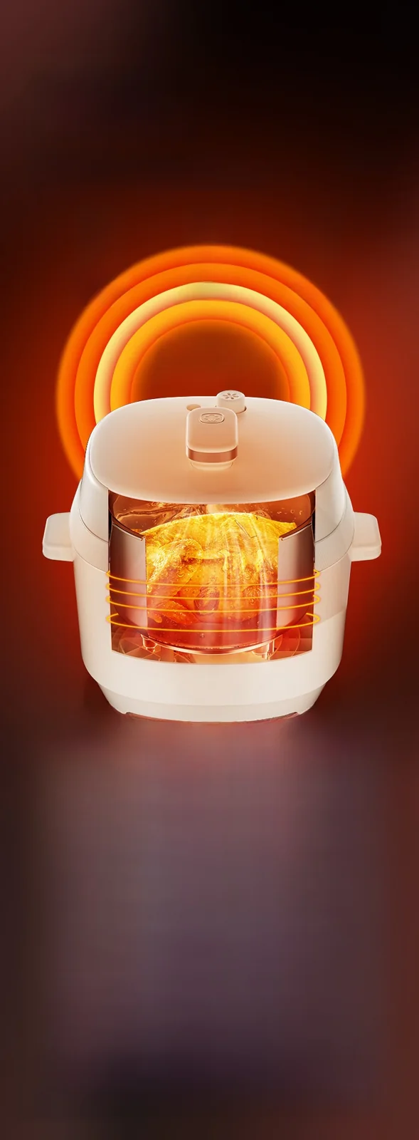 סיר לחץ חשמלי 5L עם שני סירים פנימיים, 900W