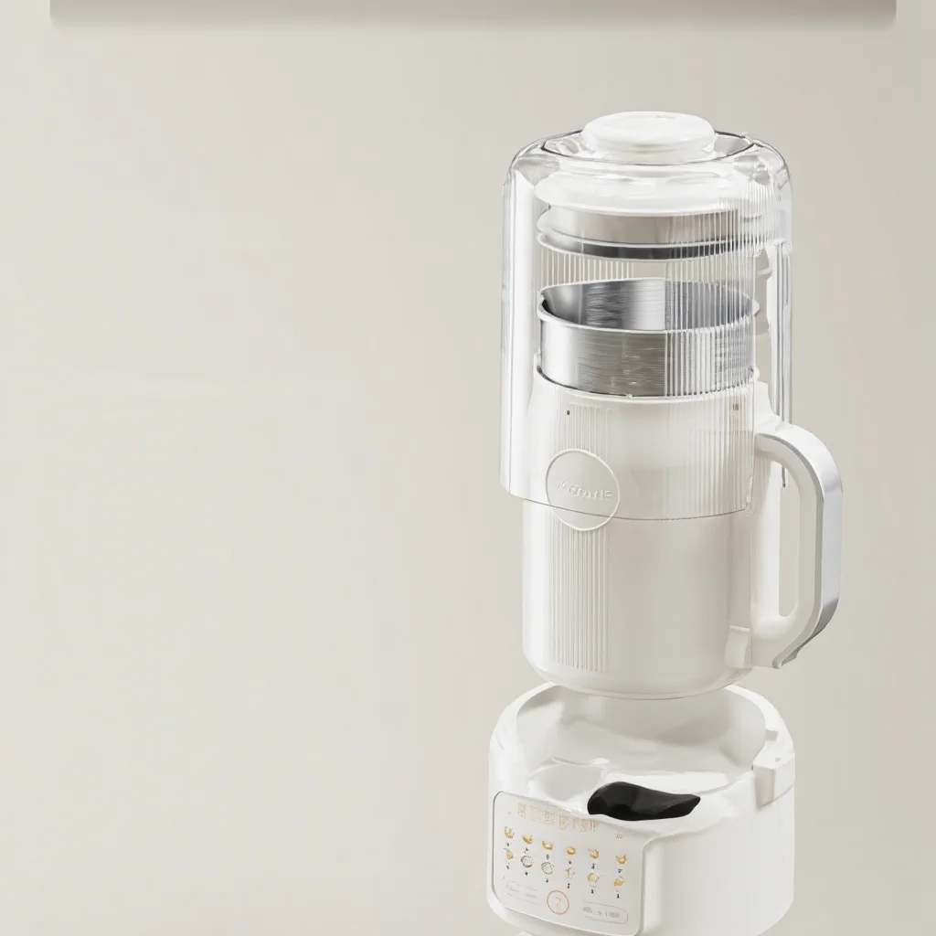 Pengisar Pemanas Pembuat Susu Soya Dengan Pembersihan Sendiri 800W