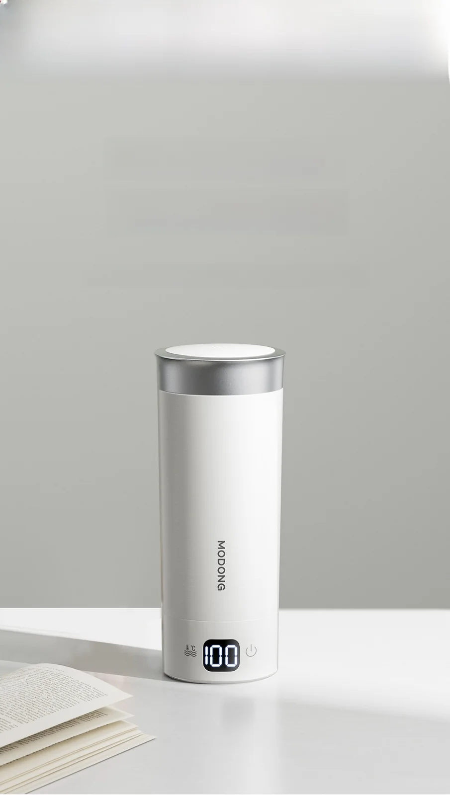 Prenosný elektrický hrnček na ohrev vody 350ml 316L nehrdzavejúca oceľ
