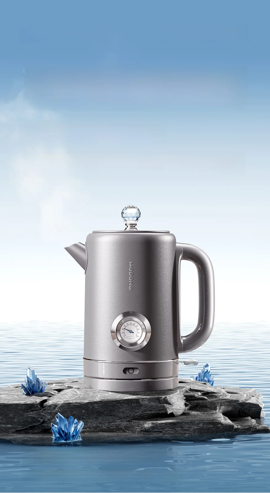 Čajnik Pure Titanium z elektronskim prikazom temperature 1.8L