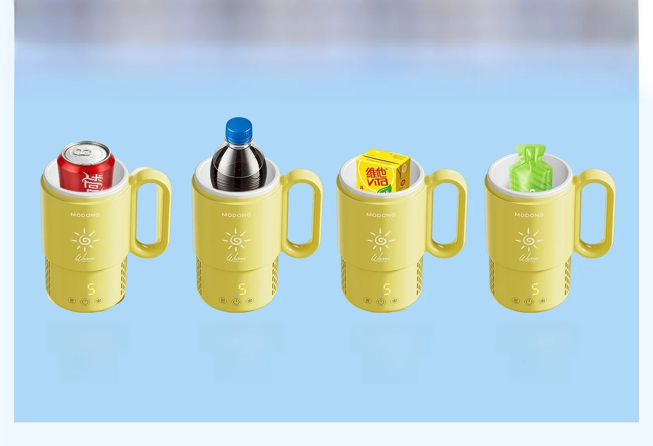 Tragbarer Heiz- und Kühlbecher 450mL 36W Touch-Bedienung