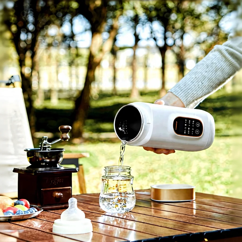 Tasse chauffante électrique portable avec fonction maintien au chaud