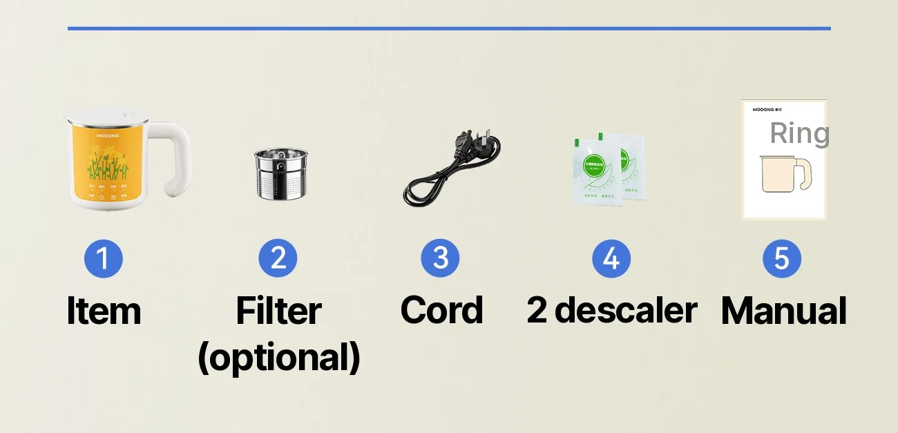 Vaso de guiso eléctrico portátil para gachas, 300W, <1L