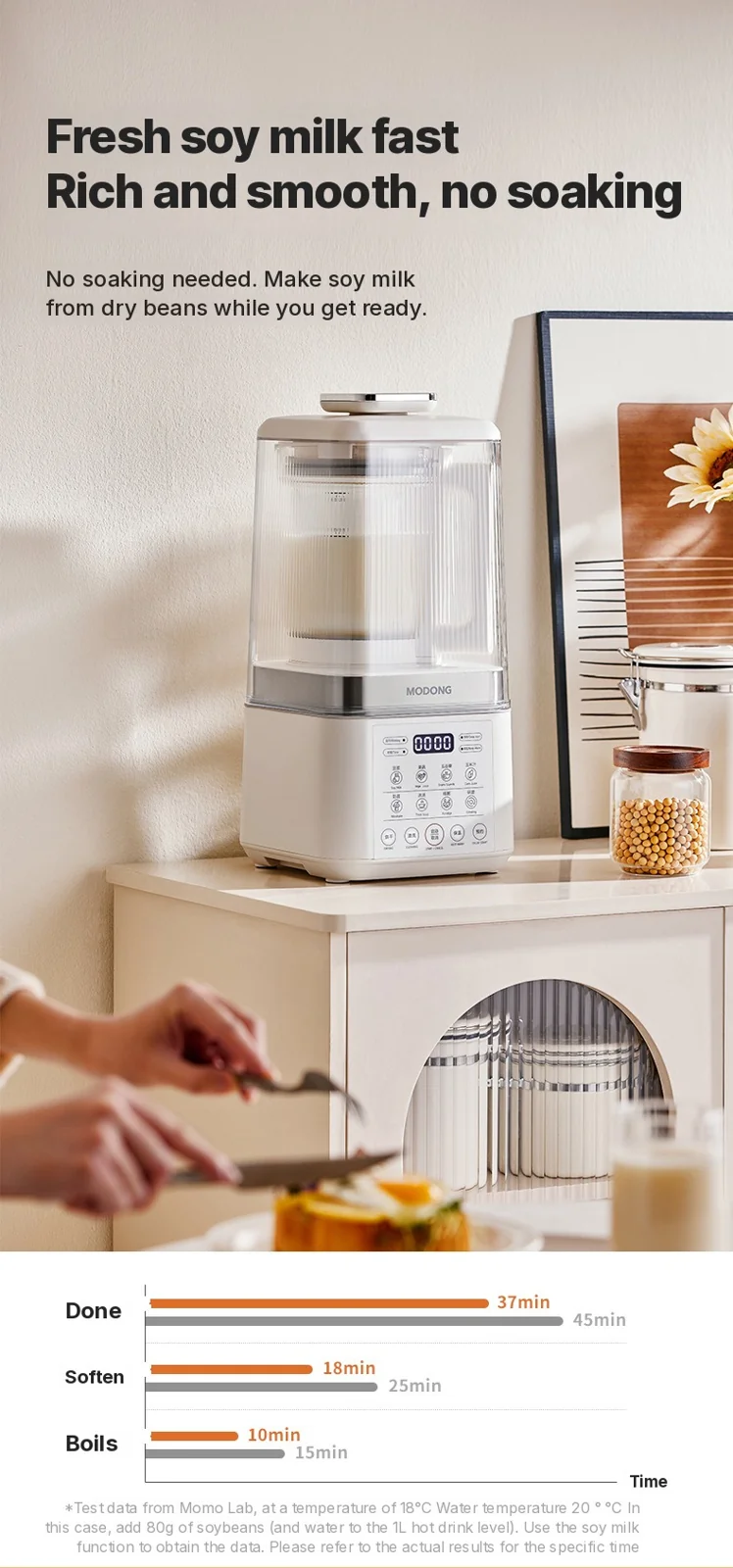 Grelni blender z dvojnimi posodami in samodejnim ohranjanjem toplote