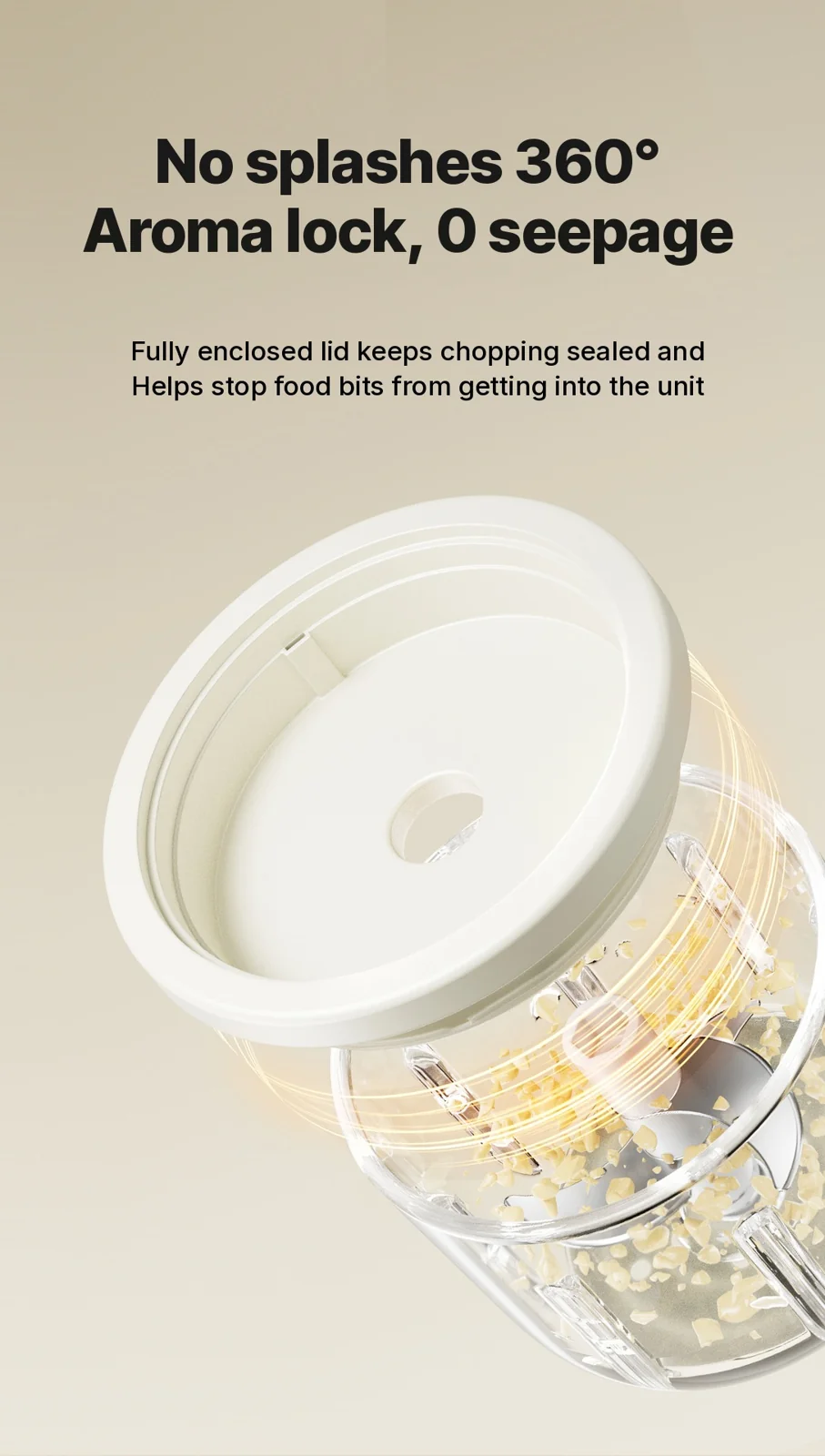 Elektrisk hvidløgshakker Mini foodprocessor 300 ml 5V 45W