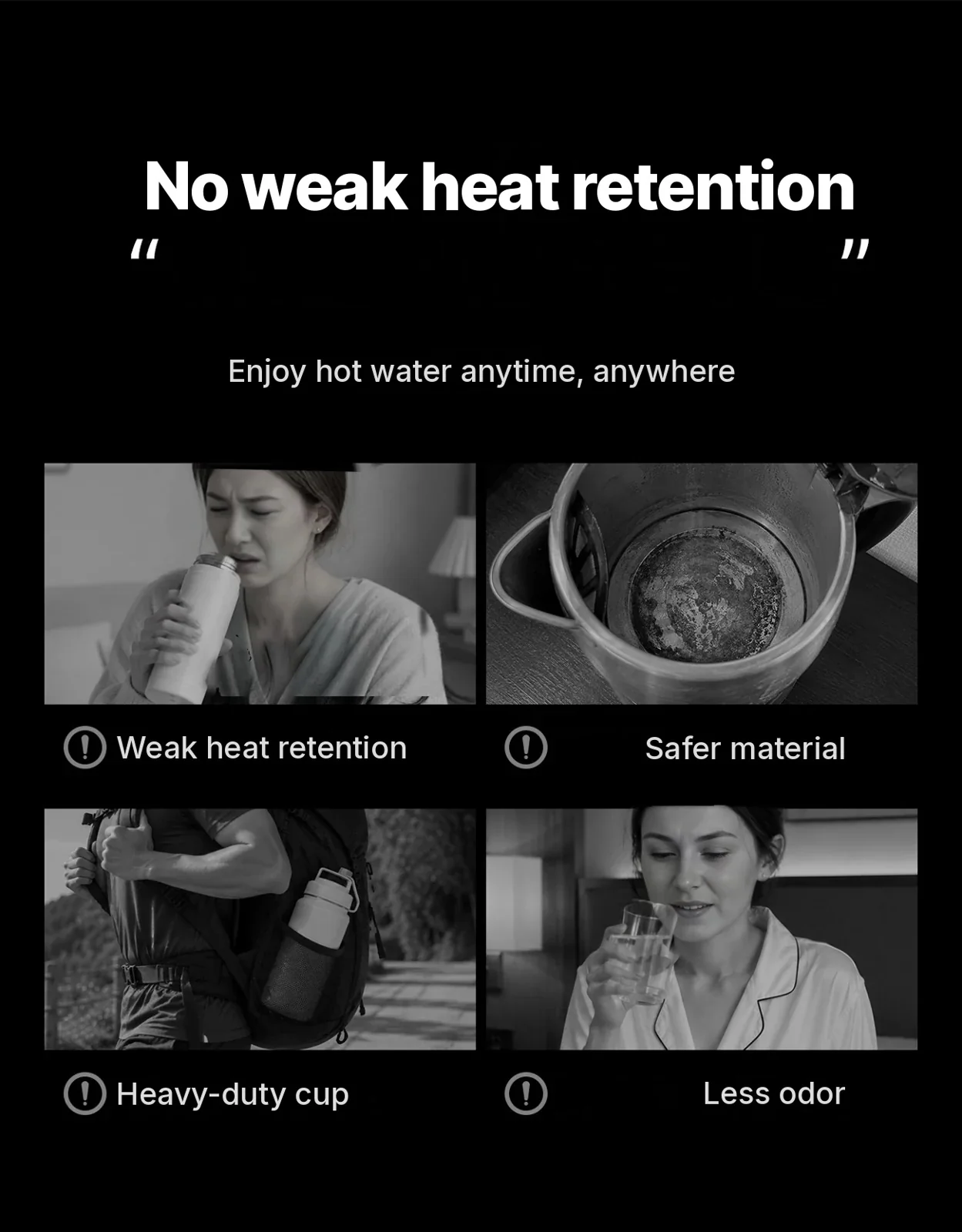 Titanium električna potovalna skodelica 400 ml z merilnikom temperature