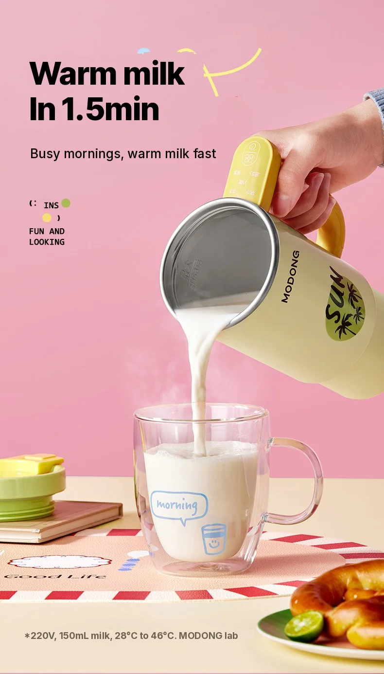 Copo Térmico Elétrico Portátil com Interior em Aço Inoxidável de 680ml