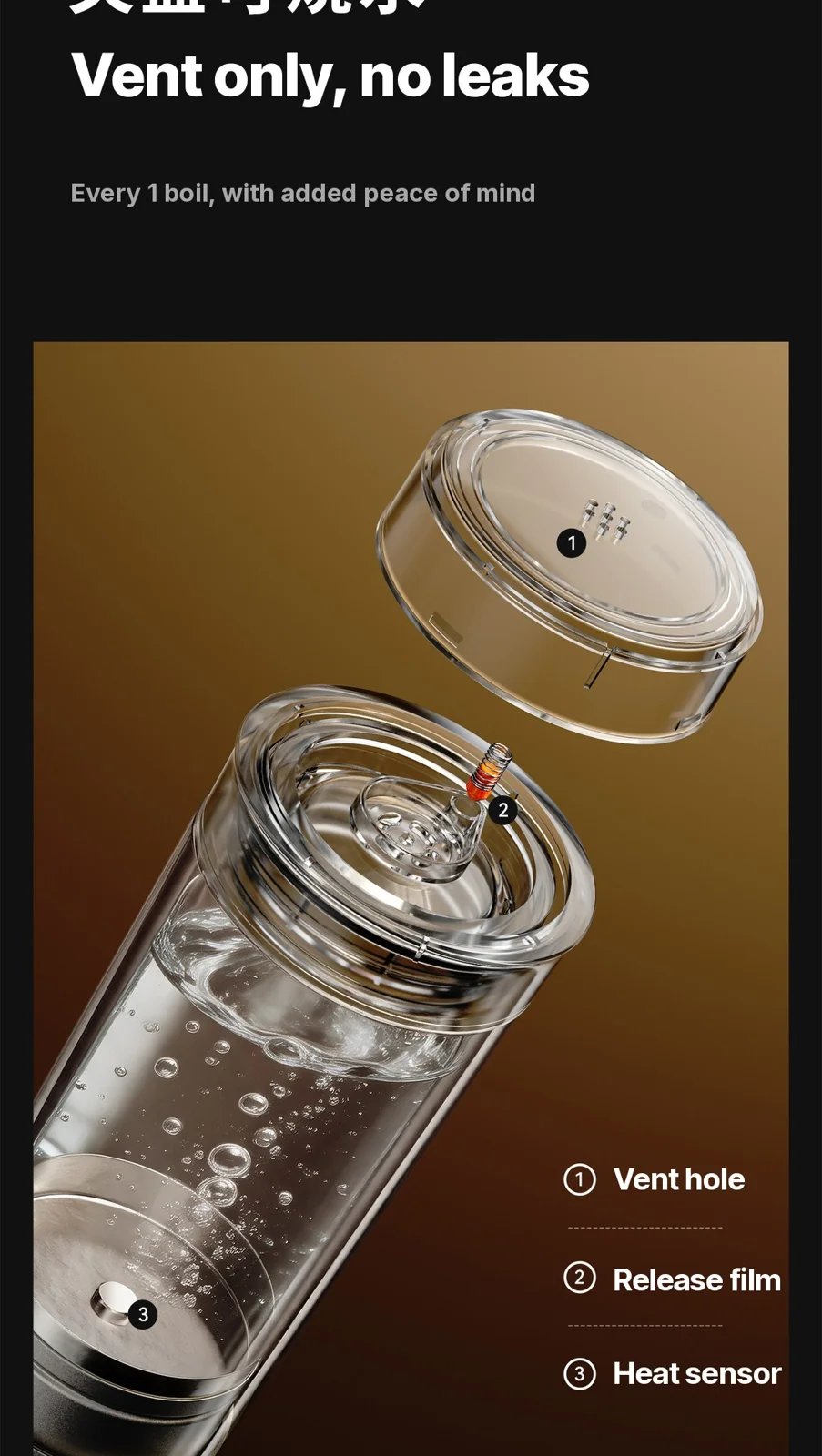 Tragbarer elektrischer Heizbecher aus Titan 350ml Geschenkbox