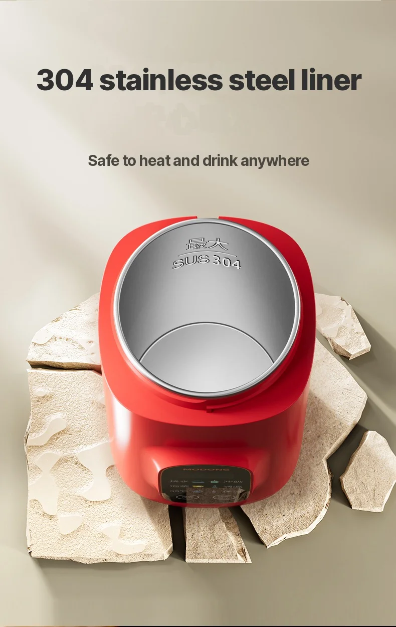 Přenosný elektrický ohřívací hrnek na vodu 650ml 304 vložka 220V