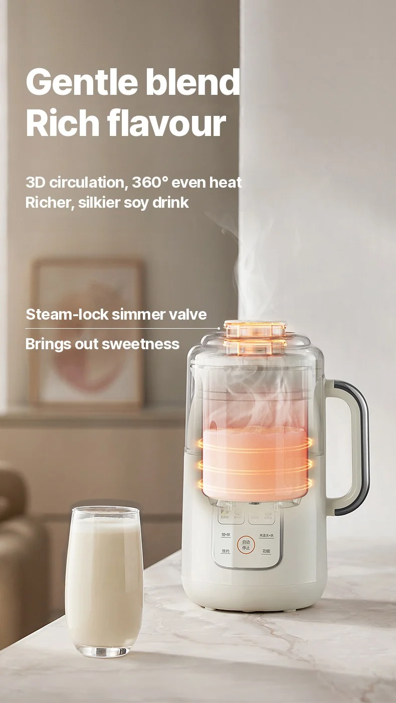 Heating Blender With 1.2L Capacity, Touch Control, Stainless Steel