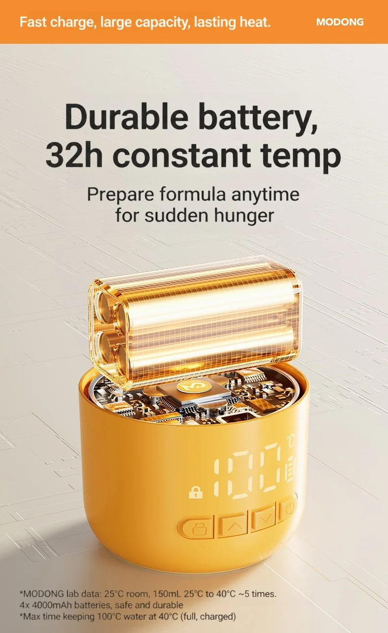 Portable Electric Heating Cup With Temperature Control