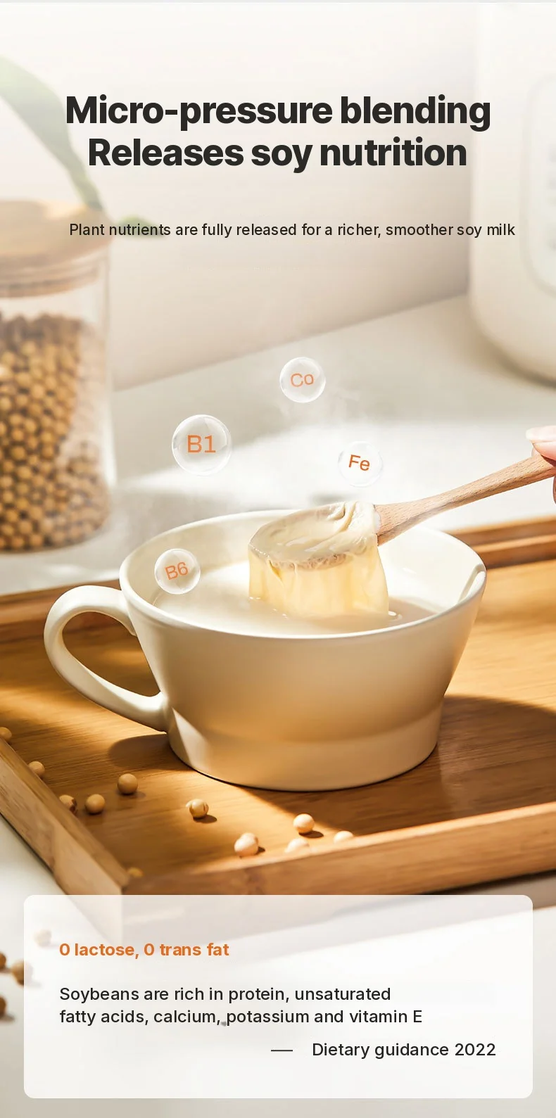 Máy xay gia nhiệt 1.2L, thân kính, điều khiển cảm ứng