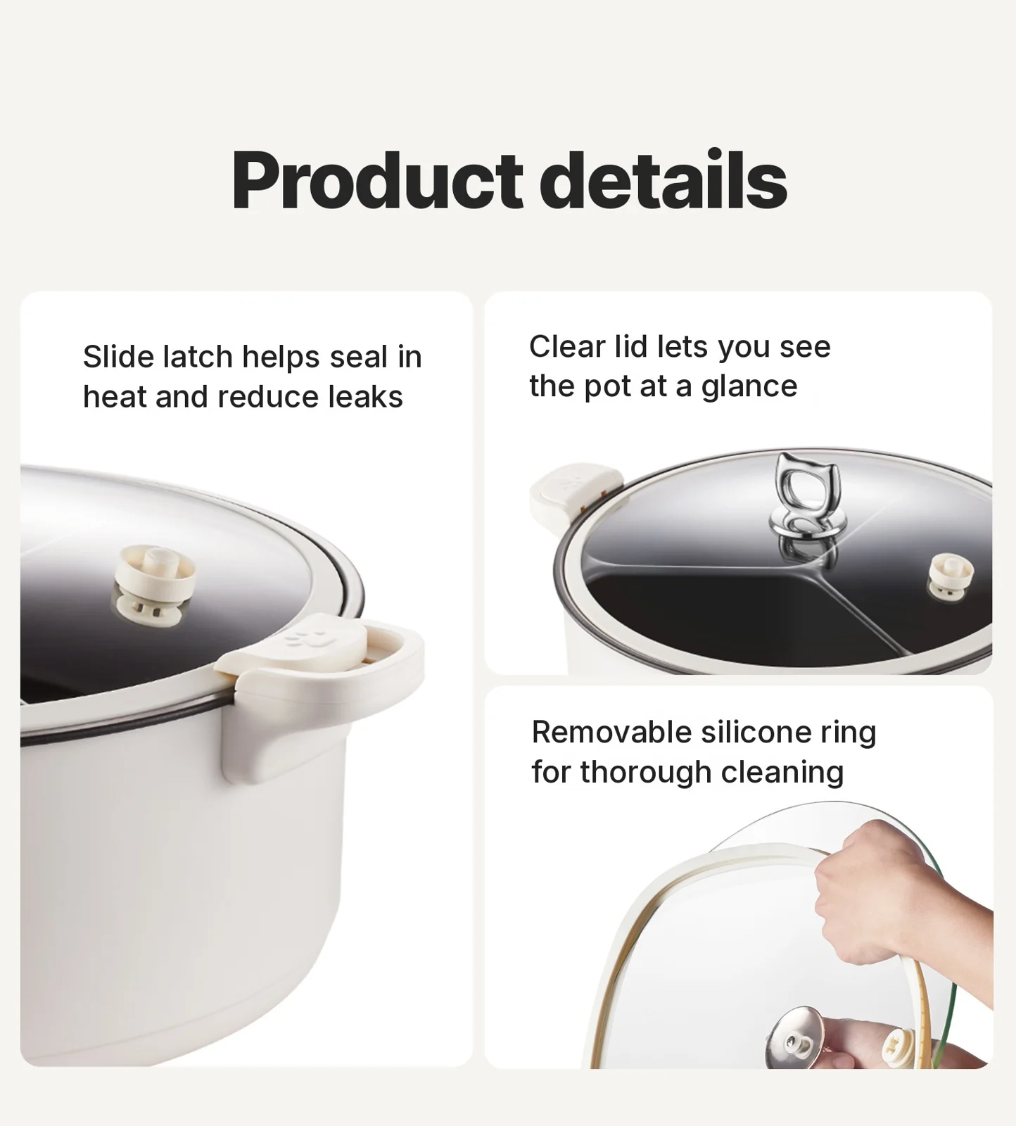 Elektromos hot pot elválasztó betéttel 6L-8L, 220V, 5-6 fő