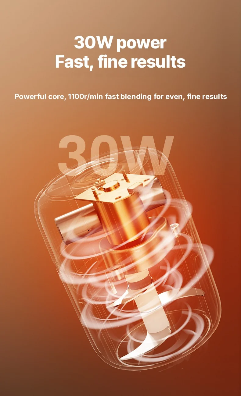 Draadloze elektrische knoflookhakbeker 250mL 5V 30W kunststof