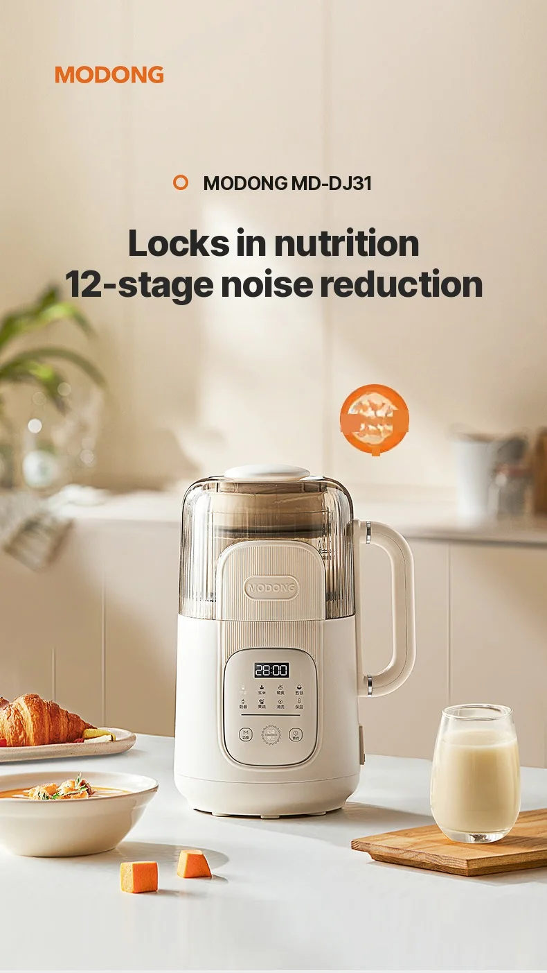 Frullatore per latte di soia multifunzione 1.2L con autopulizia