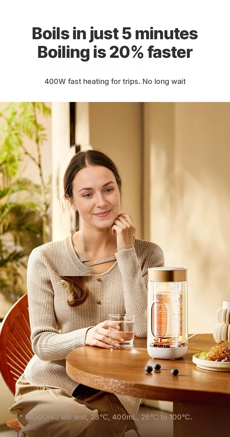 Portable Electric Heating Cup 650ml with 304 or 316 Liner