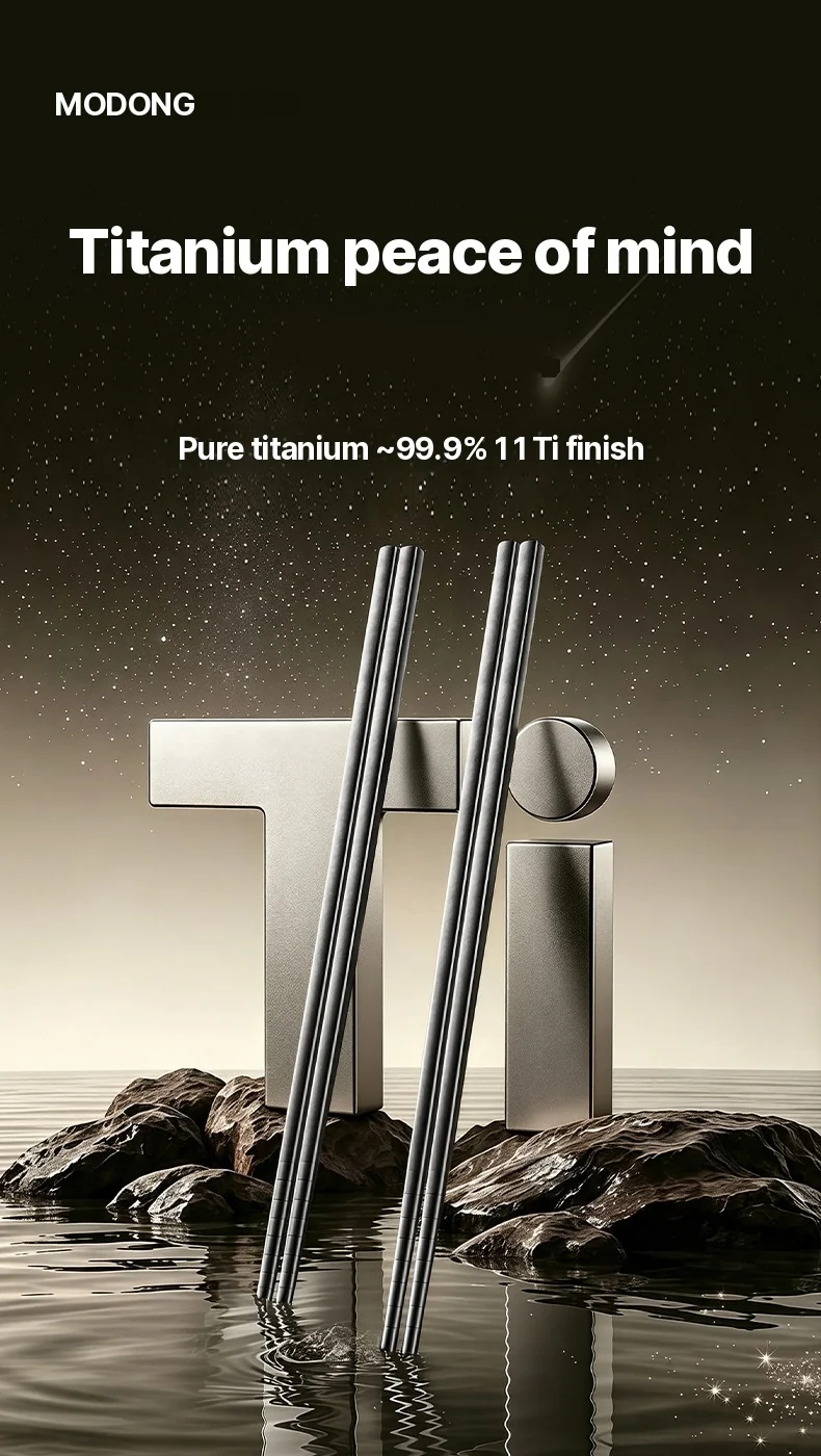 Set Penyepit Titanium Tulen, 5 Pasang, 23cm, Digilap Cermin