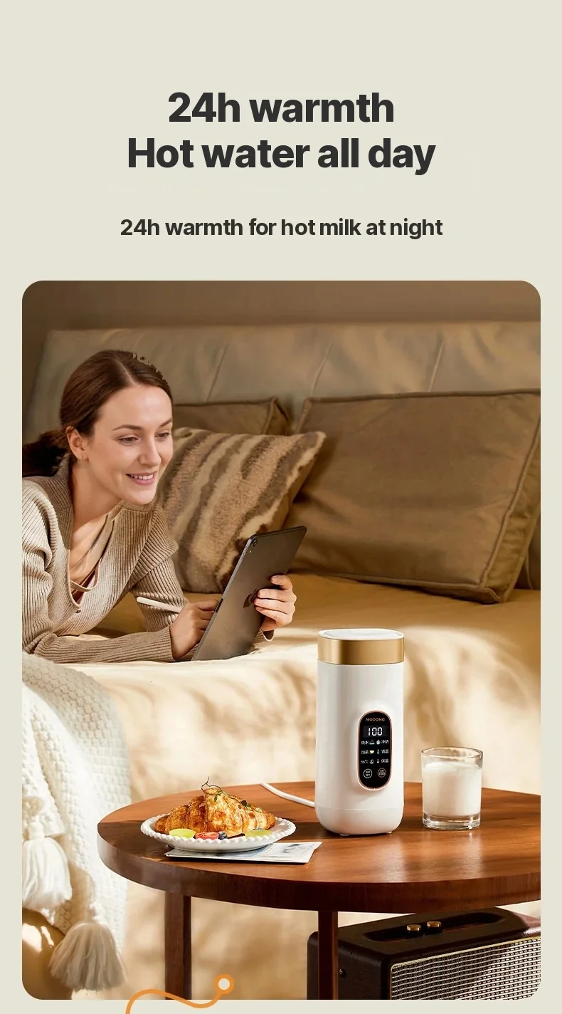 Portable Electric Heating Cup 650ml with 304 or 316 Liner