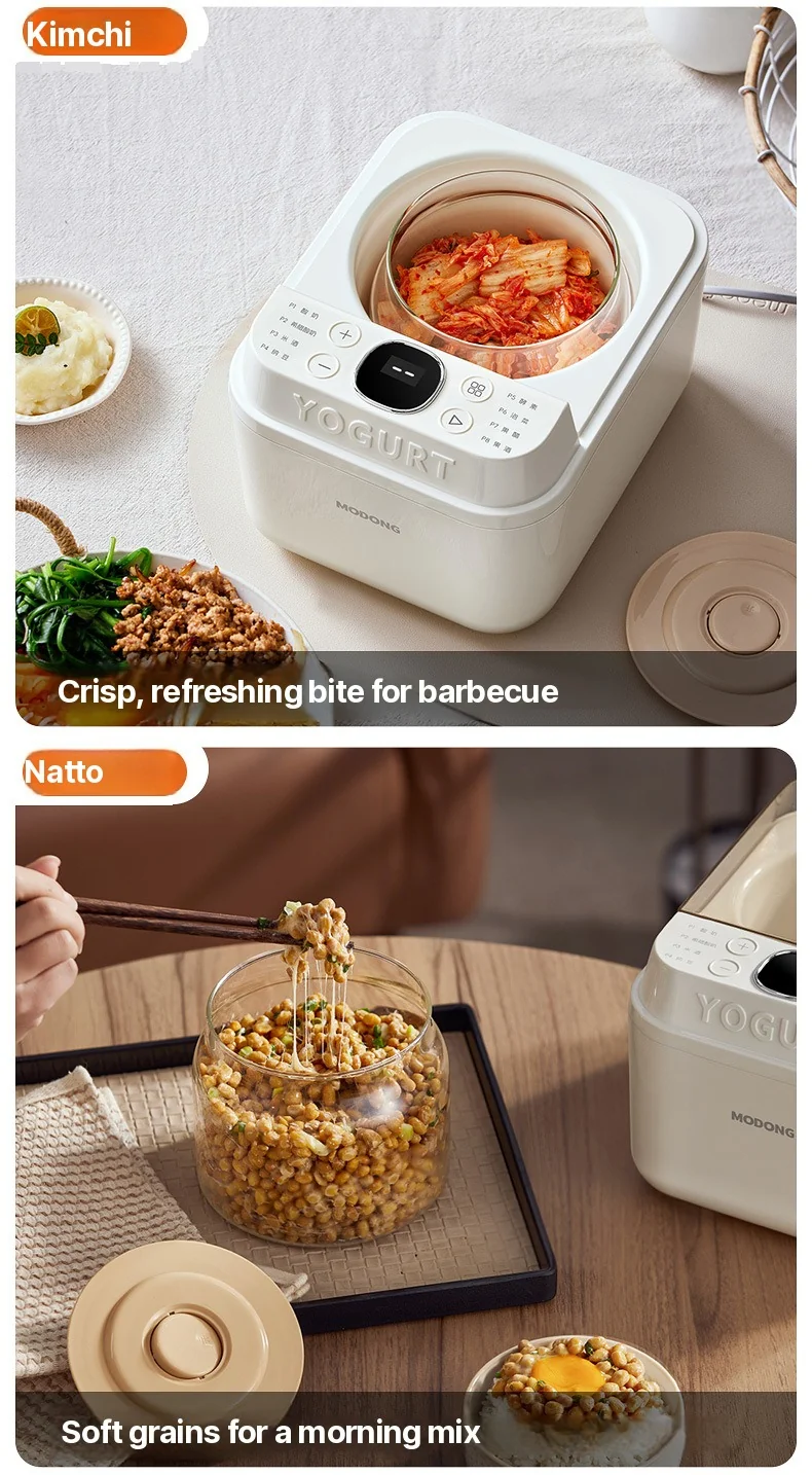 Iogurteira e Fermentadora Automática, 500-1000ml, 220V
