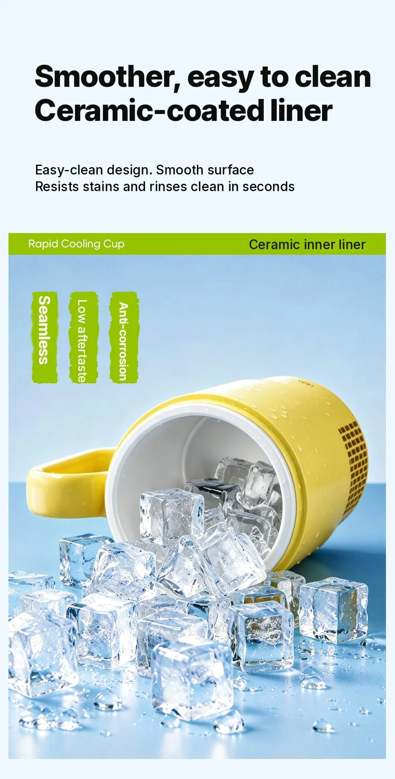 Tragbarer Heiz- und Kühlbecher 450mL 36W Touch-Bedienung