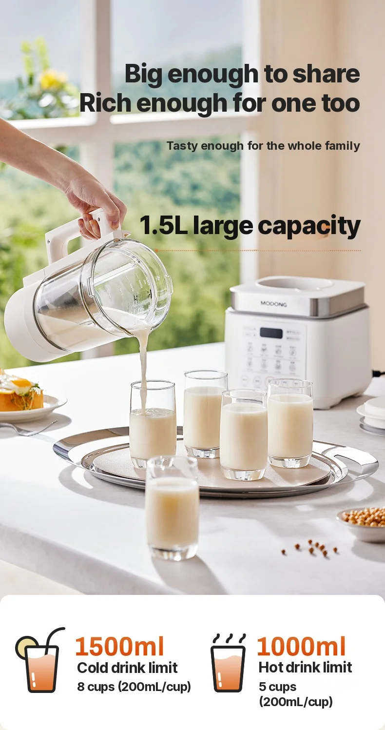 Grelni blender z dvojnimi posodami in samodejnim ohranjanjem toplote