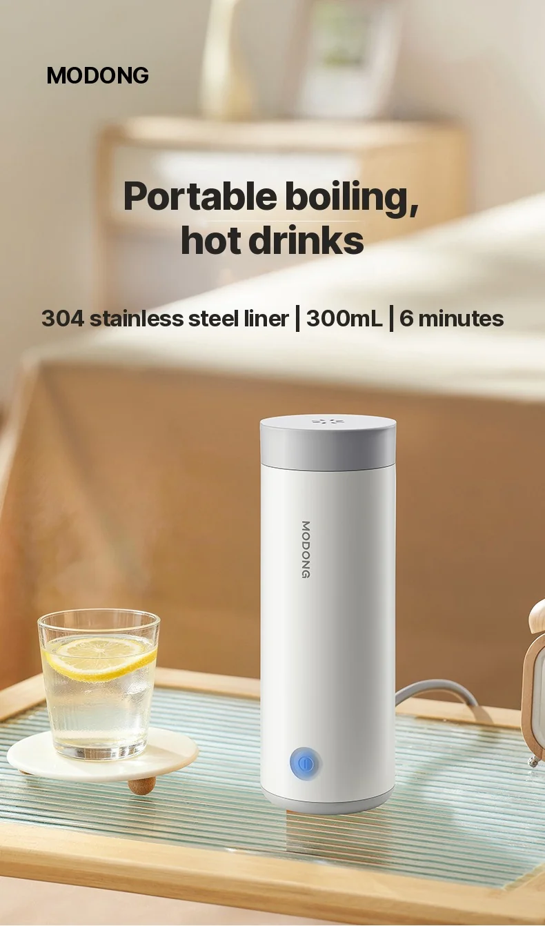 Kannettava sähköinen lämmitysmuki 304-sisäosalla 300ml