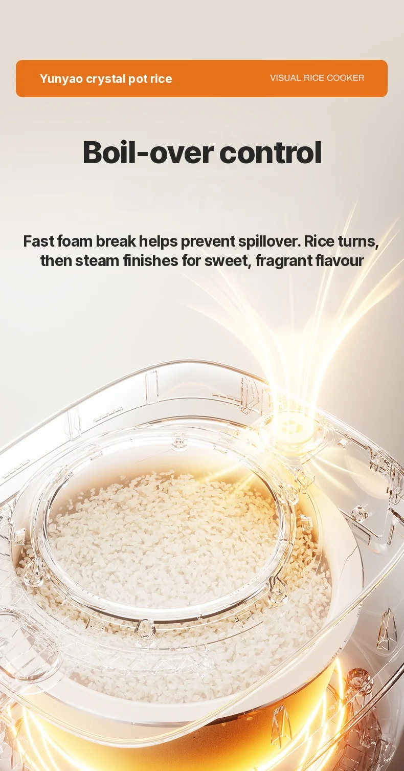 3L Electric Rice Cooker With Keep Warm and Timer