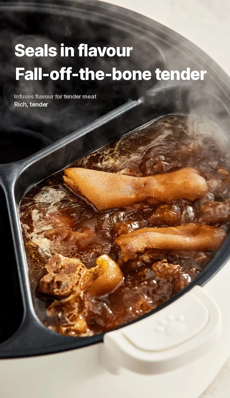 Electric Hot Pot with Divider, 5.6L/8L, 220V