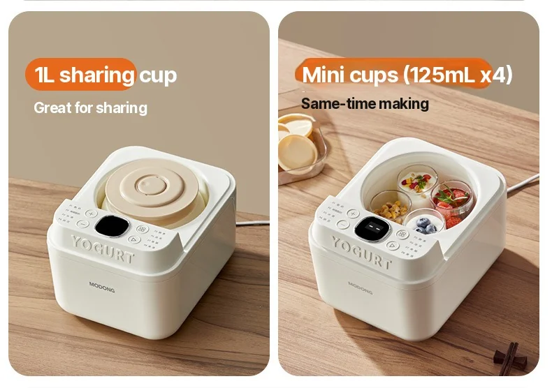 Iogurteira e Fermentadora Automática, 500-1000ml, 220V