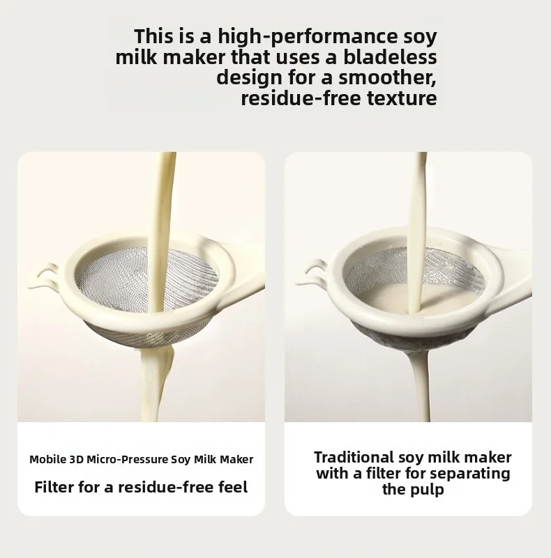 Blender pentru lapte de soia cu încălzire 1.2L și vas interior din oțel inoxidabil