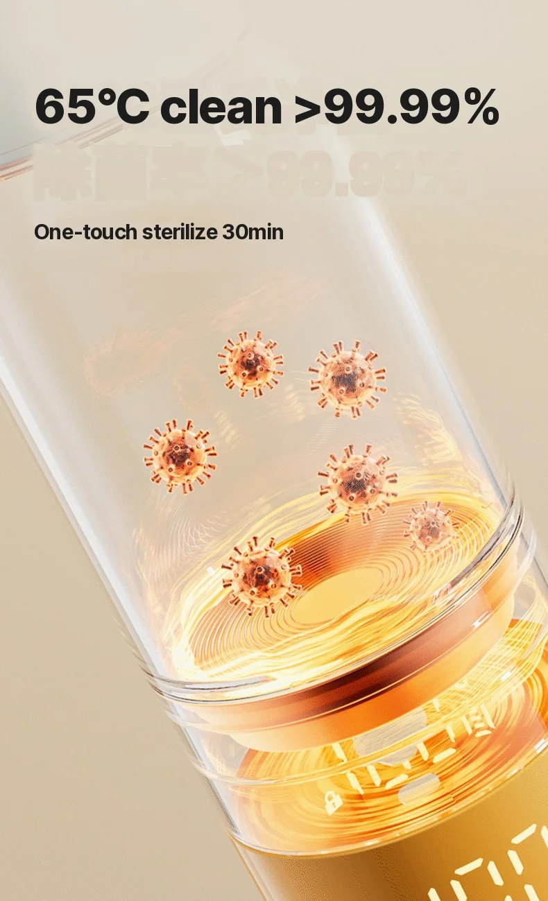 Tazza riscaldante portatile per latte in polvere per bambini 550ml Ultra, con cavo Bollitura + mantenimento in caldo senza filo
