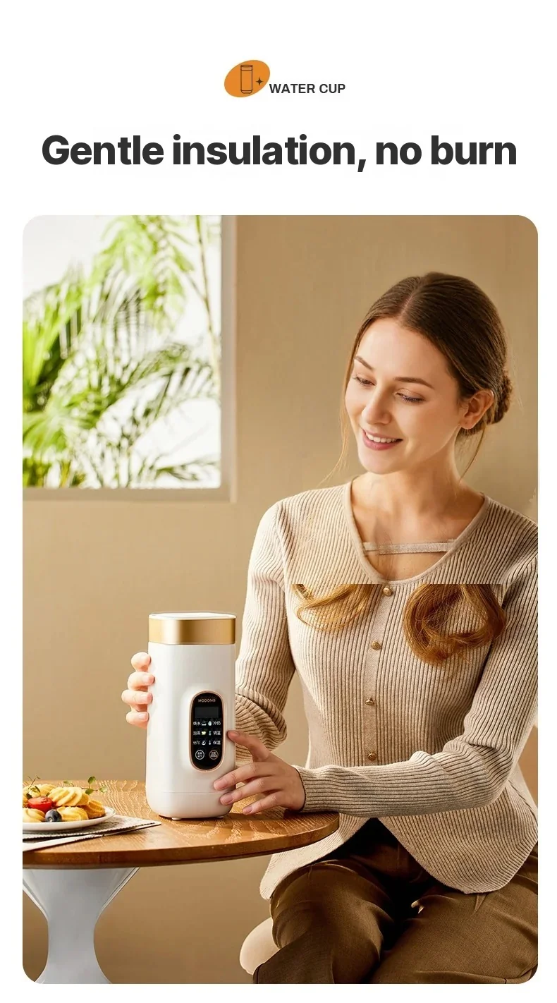 Portable Electric Heating Cup 650ml with 304 or 316 Liner