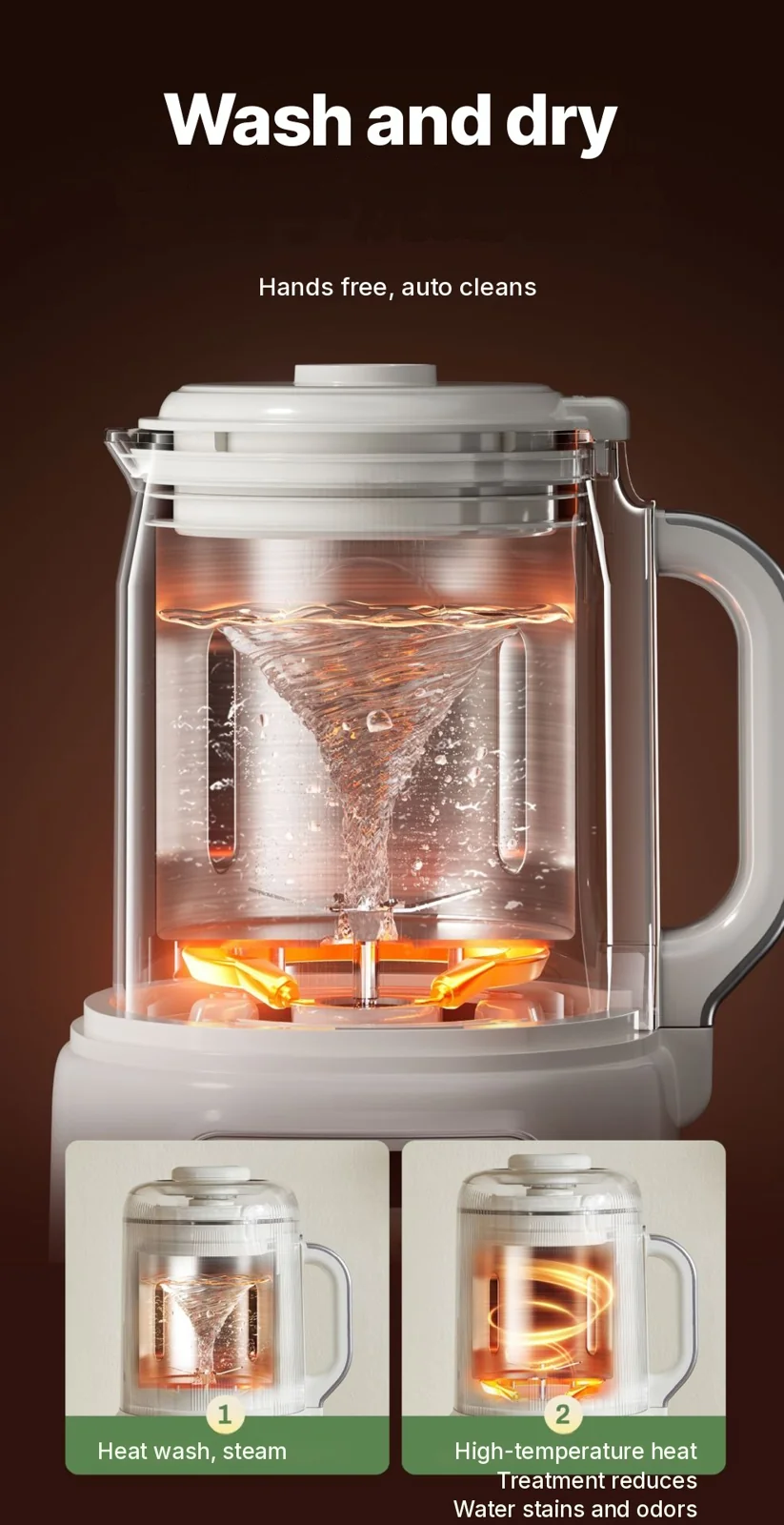 Macchina automatica per latte di soia con miscelazione silenziosa e mantenimento in caldo