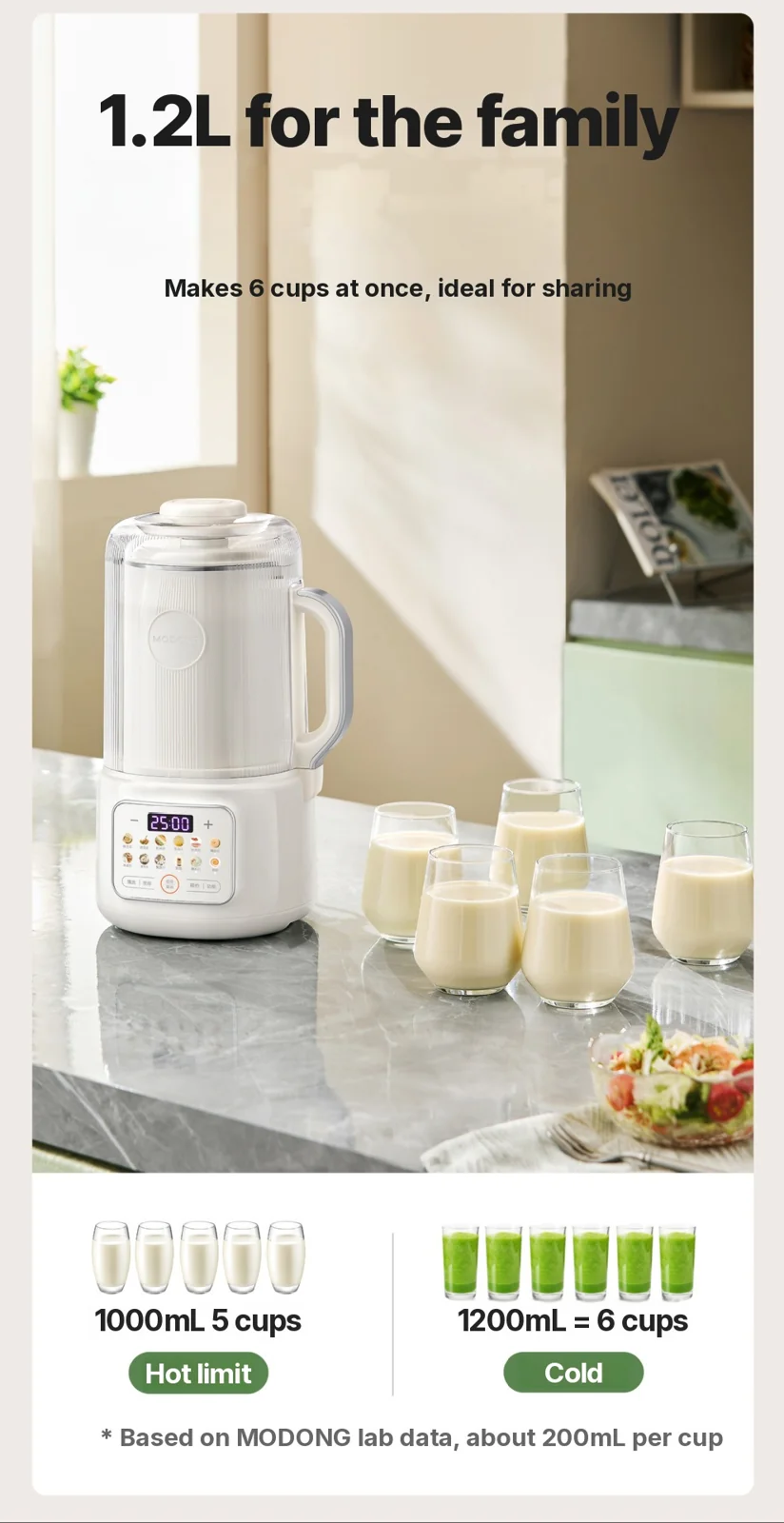 Macchina automatica per latte di soia con miscelazione silenziosa e mantenimento in caldo