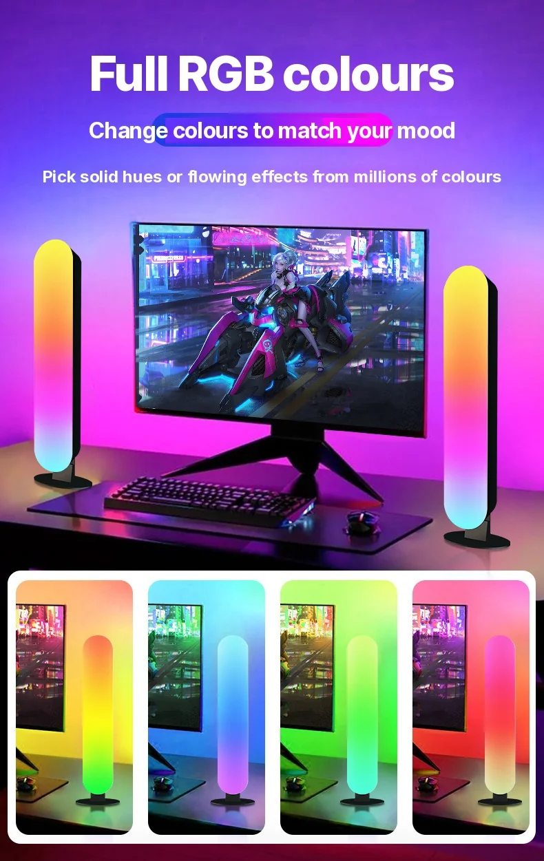 RGB LED ambientna svetloba z Bluetooth sinhronizacijo glasbe in upravljanjem prek aplikacije
