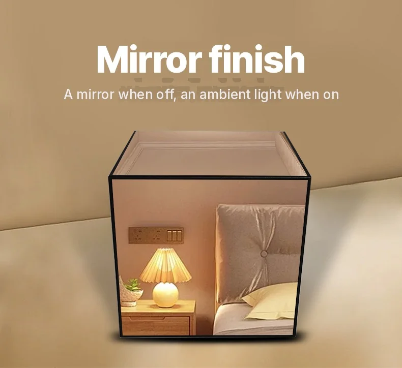 3D Infinity Cube-lampe RGB ambient lys med lydreaktiv modus