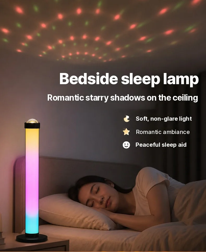 RGB Projektions-Stimmungsleuchte mit Musik-Sync und Fernbedienung