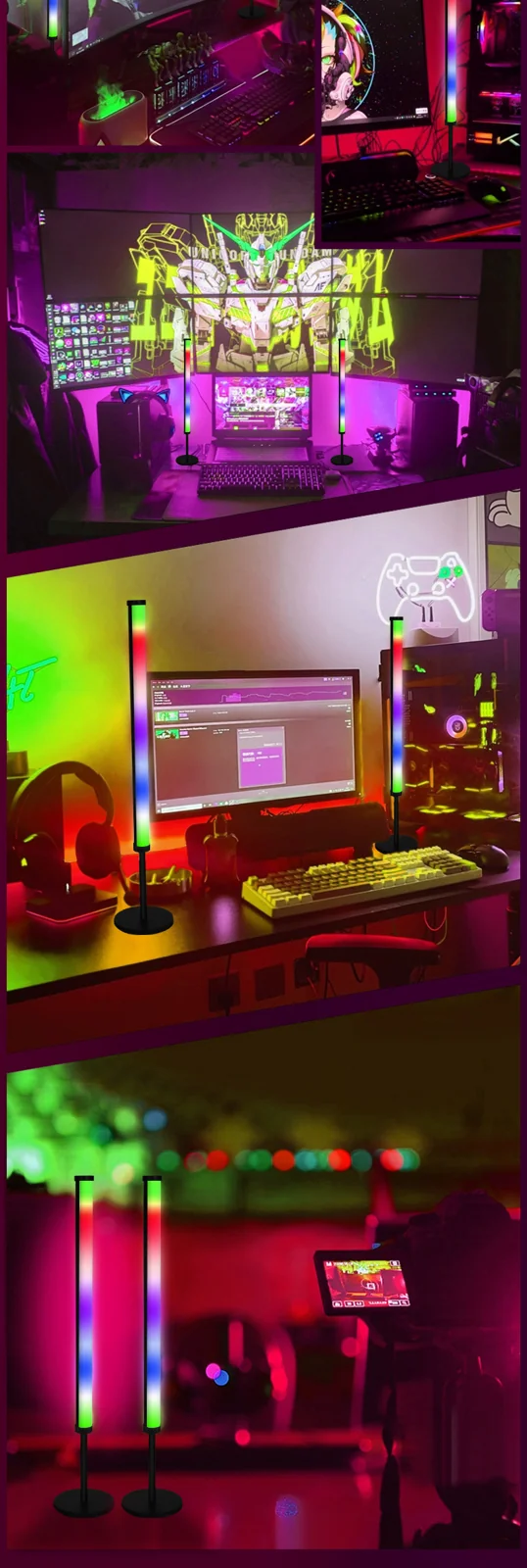 RGB LED lauavalgusti muusika sünkroonimise ja rakenduse juhtimisega