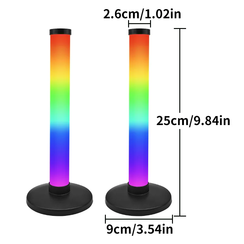 ไฟสร้างบรรยากาศ RGB ซิงค์เสียง ควบคุมผ่านแอป สำหรับโต๊ะทำงาน