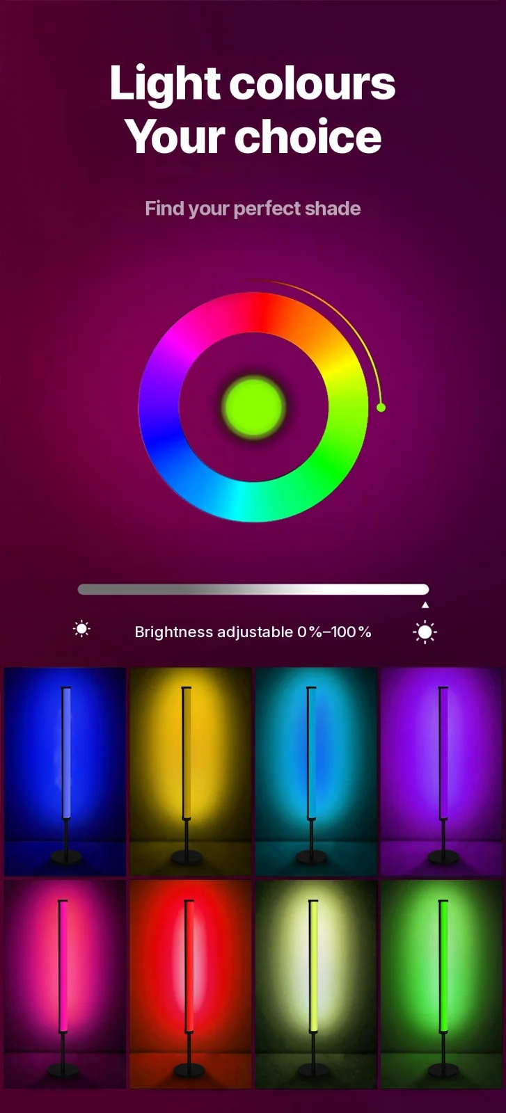 RGB LED lauavalgusti muusika sünkroonimise ja rakenduse juhtimisega