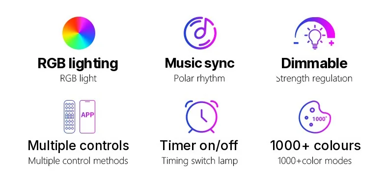 RGB LED-golvlampa med appstyrning för vardagsrum