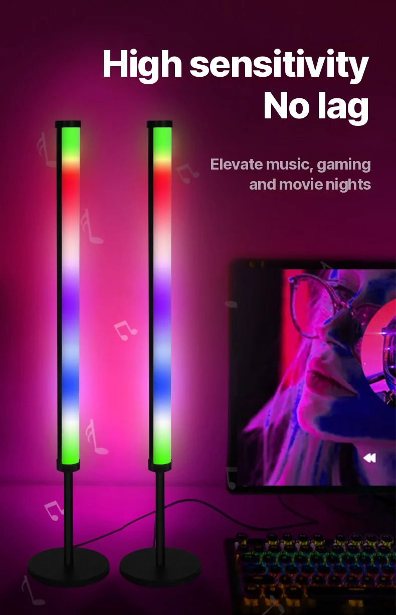 RGB LED lauavalgusti muusika sünkroonimise ja rakenduse juhtimisega