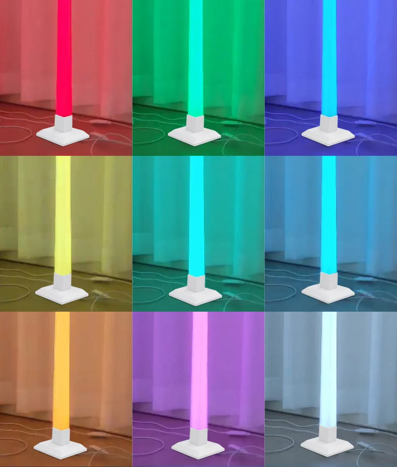 RGB inteligentná stojacia lampa so synchronizáciou hudby a LED svetlom ovládaným cez aplikáciu