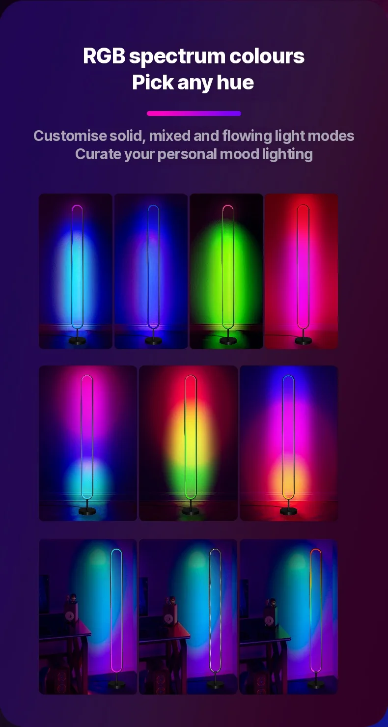 RGB LED Lampa Atmosferyczna Aktywowana Dźwiękiem ze Sterowaniem Aplikacją